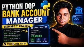 Python OOP Practice: Build a Bank Account Manager (Beginner to Advanced)
