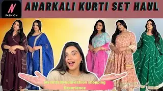 NykaaFashion Anarkali kurti set Haul | #haulvideo #haul #nykaa l