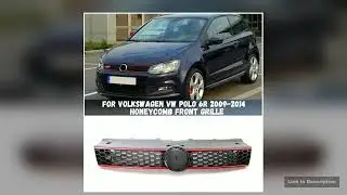 For Volkswagen VW POLO 6R 20092014 GTI Style Front Bumper Centre Grille Honeycomb Mesh Front