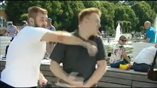 Watch: TV reporter punched during live broadcast