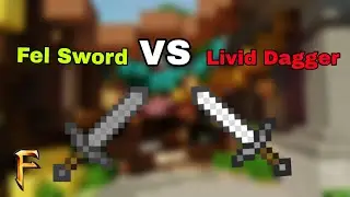 Livid Dagger VS Fel Sword Which Is Best Sword In Fakepixel Skyblock