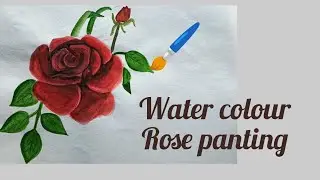 Tutorial how to paint realistic rose 🌹| flower painting 🖌️
