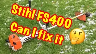 Stihl FS400 Brush Cutter ( Missing parts can I fix it 🤔 ) Strimmer Fix 🔧🔩⚙️