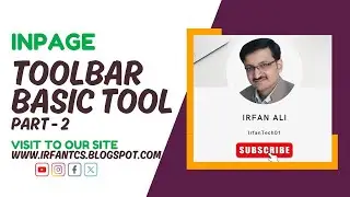 Inpage Tutorial - How to use Text Box Title Text Box Picture Shape in ToolBar Inpage @IrfanTech01