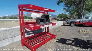 Excavator Bucket Rack Demonstration