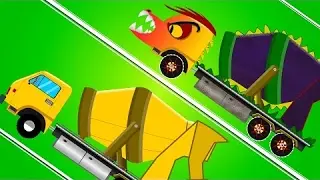 Concrete Mixer Monster Truck War | Good Vs Evil | Scary Street Vehicles | Halloween Videos For Kids