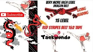 Moving up her red stripe belt her become junior instructor red stripe belt belts test on May 22nd