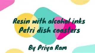 Resin with alcohol inks, Petri dish coasters | diy