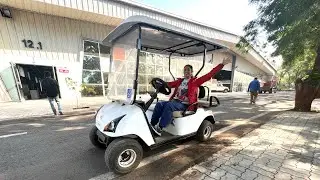 Day 2 : Part 1 | Driving Golf Cart Automatic Vehicle | Jugaad | Gandhinagar | Gujrat Solo Trip