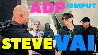 MOMEN AHMAD DHANI SAMBUT KEDATANGAN STEVE VAI DAN BILLY SHEEHAN