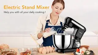 ACEKOOL Mixer MC3 - 4 Quart 6 Speeds Tilt-Head Stand Mixer