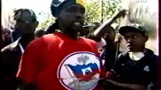 GADE Wilmé chef gang cité soleil haiti manifeste pour le retour de Jean-Bertrand Aristide