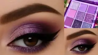 Quick drugstore purple eyes makeup tutorial purple brown eyes makeup bridal makeup simple look