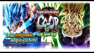 Hyperdimentional Co-op vs Super Saiyan Broly - Dragon Ball Legends