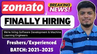 🔥Крупнейший набор персонала в Zomato | Zomato набирает выпускников | Ищем разработчиков программн...