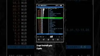 Gdu In Termux 🔥🔥🔥 #termux #shorts
