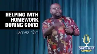 James Yon Helps HIs Kids With Pandemic Homework