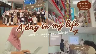 a day in my life anak kost! Minggu produktif | nugas, lomba, masak, bersihin kost ^_^