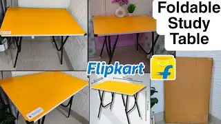*Foldable* Engineered Wood Study Table From Flipkart | Under Rs.1600 | Unboxing& Review