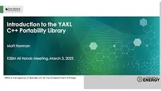 Introduction to the YAKL C++ Portability Library