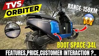 New 2026 TVS Orbiter Detailed Walkaround Review😍| Range,Features,Price | Electric Scooter Review
