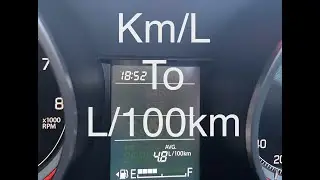 Change Average Fuel Consumption Unit from Km\L to L/100km in Suzuki Swift, Baleno, Ertiga.