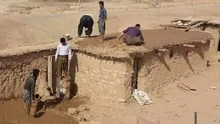 Building houses out of mud and bricks - دروستکردنی خانوو لە قوڕ و خشت لەناو سروشت