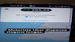 ELE S&Oacute; FAZ VIAGENS CURTAS NA UBER e afirma que ganha mais