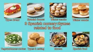 Comidas del mundo en español | 음식과 관련된 스페인어권 동요 음악 9곡 | 유아 스페인어