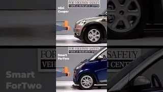 Ultimate Small Car Crash Test: Smart ForTwo vs Mini Cooper (40mph)