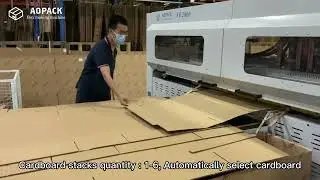 For Multi Size Corrugated Boxes Production - Aopack Fanfold Cardboard Box Making Machine FF2800