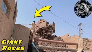 👹💥PLAYING with  GIANT Rocks! ASMR Rock QuarryCRUSHING Operations - Primary Jaw Crusher in Action”’🪨