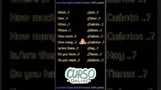 What&nbsp;: qu&eacute; o cu&aacute;l Why&nbsp;: porqu&eacute;  When&nbsp;: cu&aacute;ndo Where&nbsp;:&nbsp;d&oacute;nde  Who&nbsp;: qui&eacute;n Which&nbsp;: cu&aacute;l How :&nbsp;c&oacute;mo