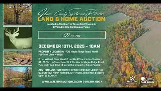 Huron County, Ohio, Sportsman's Paradise - Home & Land Auction