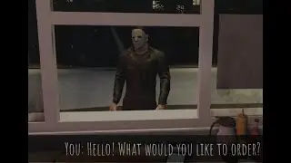 Michael Myers Shawarma Kiosk