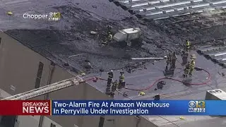 Fire Reported At Amazon Warehouse In Perryville
