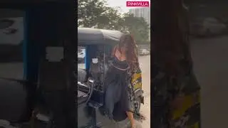 #shriyasaran ditches her car and opts for a rickshaw ride instead!😍🛺