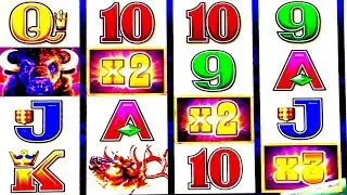 TWO TRIPLE SUNSETS ON BUFFALO DELUXE .05 CENT DENOMINATION  #slotman #casino #slotmachine 