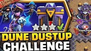 Easily Three Star The Dune Dust Challenge #coc How to get three star in coc new event #dune #dust