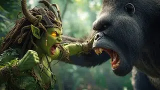 Skull Island War: Kong & Lions Defend Against Medusa's Invasion