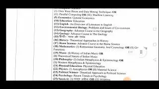 apsu rewa PhD course work exam time table 2022-23