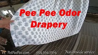 Custom Made Drapery cleaning from urine odor