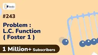 Problem based on L.C. Function ( Foster 1 )| Network Synthesis | Circuit Theory and Networks in EXTC
