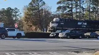 NS 3650 leads a southbound manifest towards Unadilla, Georgia.
