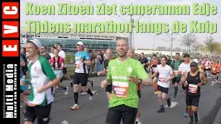 Dit gebeurt wanneer Koen Zitoen Cameraman Edje tegenkomt tijdens de marathon voor de Kuip