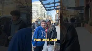 Tate McRae showing love to her fans in NYC today #tatemcrae
