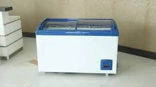 Commercial Glass Door Ice Cream Freezer