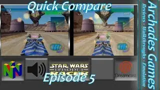 Star Wars Episode 1 Racer N64 против Dreamcast