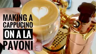 Making a Cappucino on the La Pavoni PB-16 Proessional Lever Espresso Machine