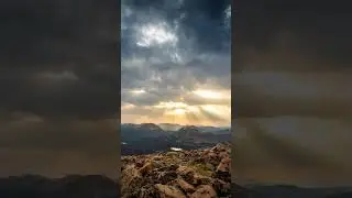 Golden hour in the High Uintas Mountains 🏔️☀️  #utah #travel #shorts #timelapsetuesday